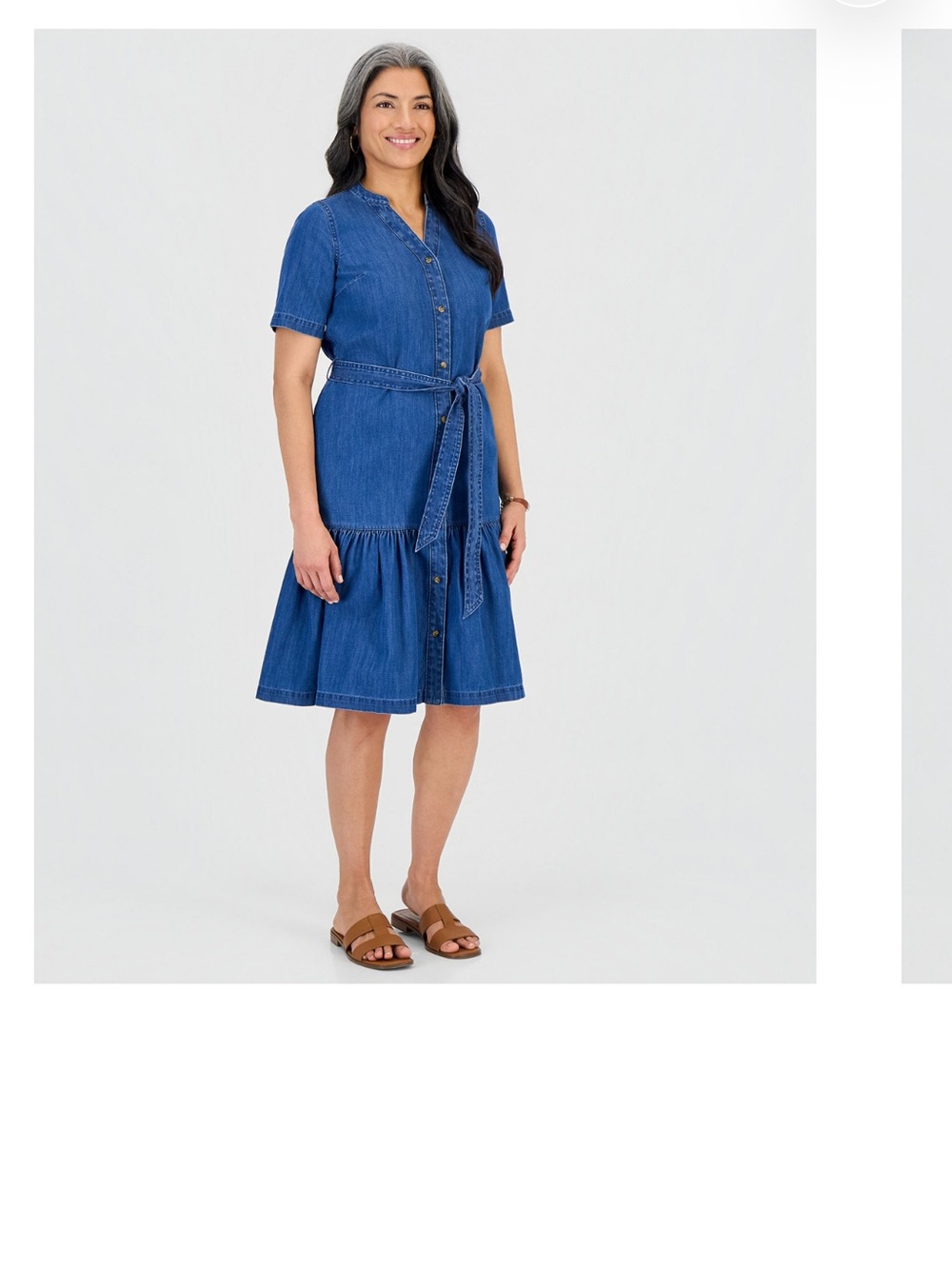 Women’s Denim Belted Dress SZ XXL NEW with Tags